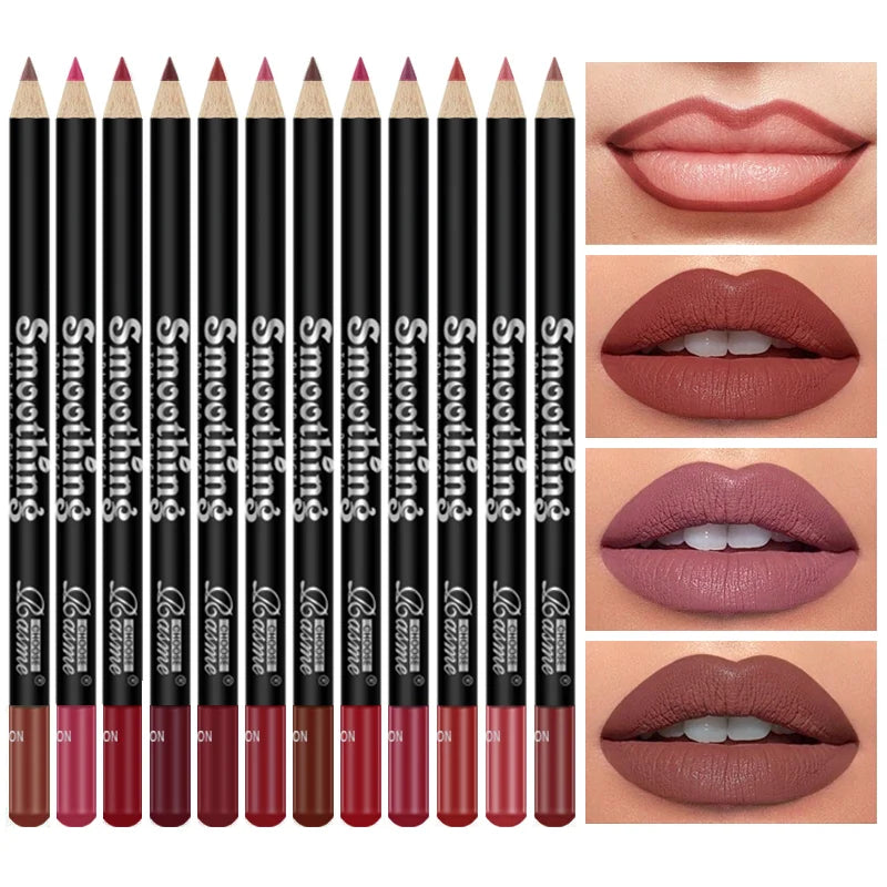 CHOOSE RASME Long-Lasting Lip Liner (12-Piece Set)