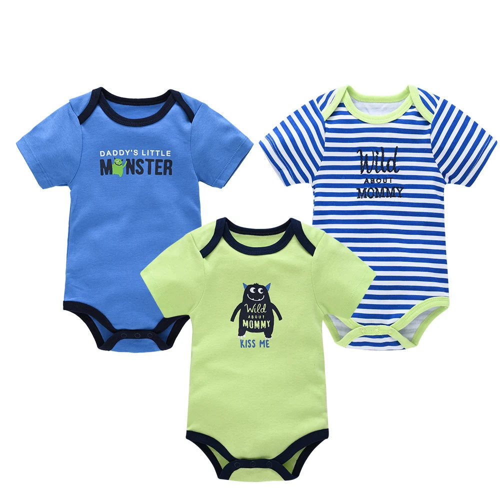 KAVKAS 3-Piece Baby Boy Summer Set