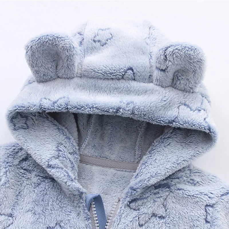 childdkivy Cartoon Hooded Baby Romper