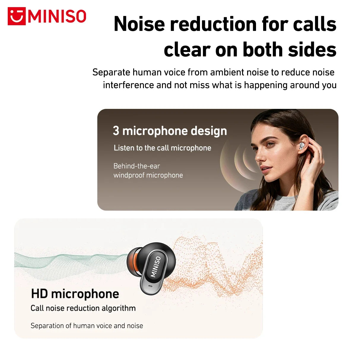 MINISO MS105 TWS In-Ear Bluetooth Headphones