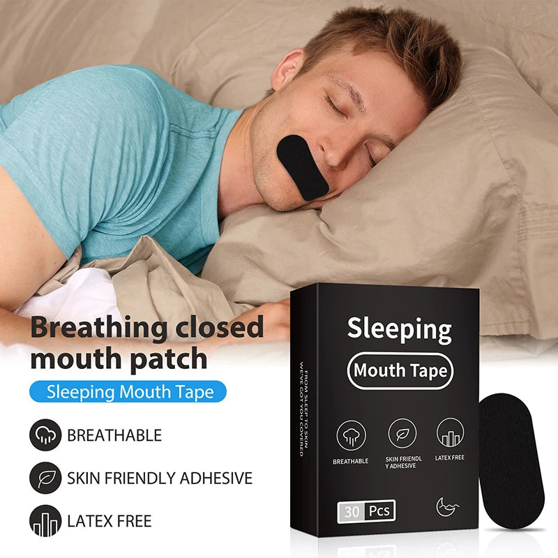 Anti-Snoring Sleep Mouth Tape – 30 PCS