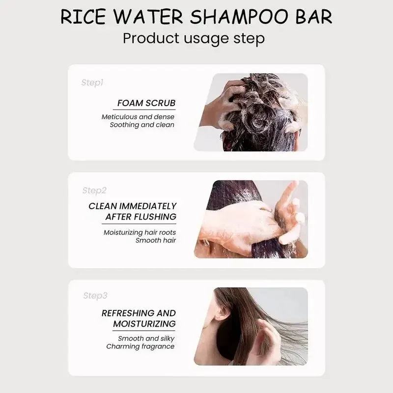 Luxuryto Organic Rice Shampoo Soap Bar