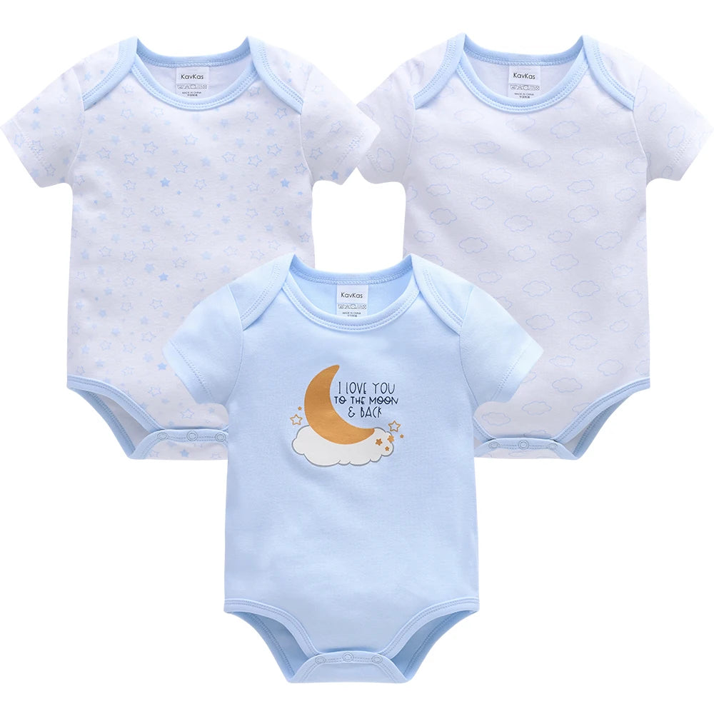 KAVKAS 3-Piece Baby Boy Summer Set