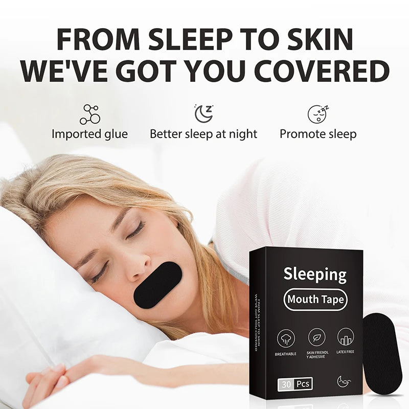 Anti-Snoring Sleep Mouth Tape – 30 PCS