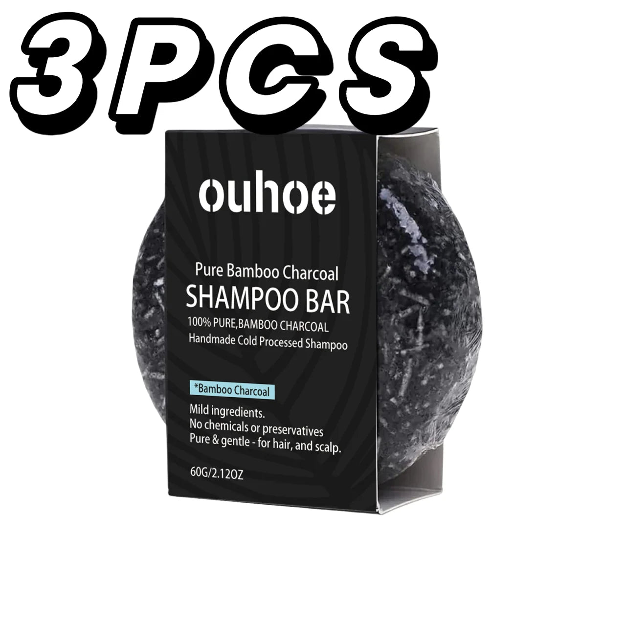 Ouhoe Bamboo Charcoal Shampoo Soap
