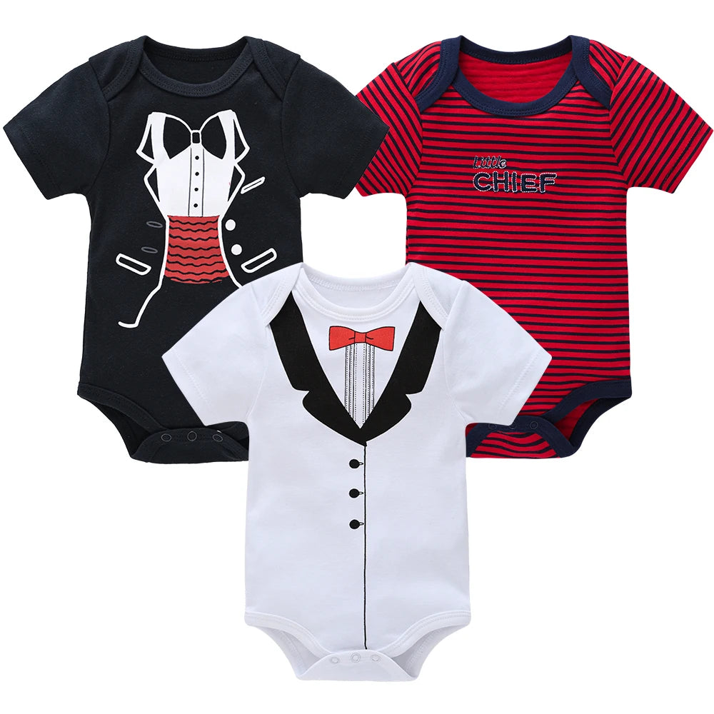 KAVKAS 3-Piece Baby Boy Summer Set