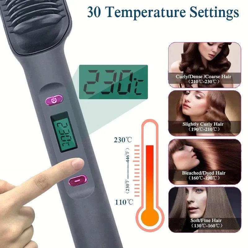 Electric Straight Hair Comb – Cordless & Fast Heating