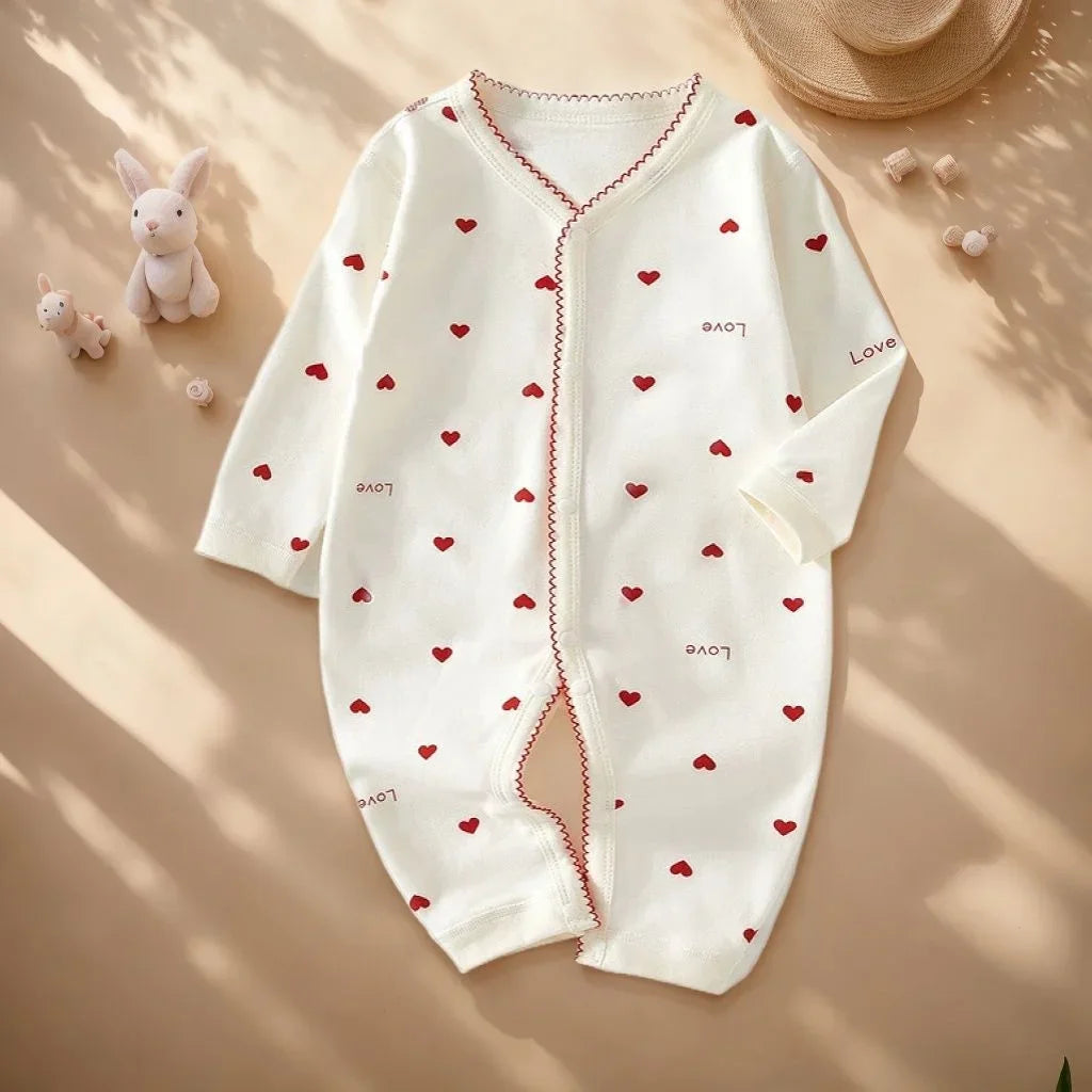 Baby Cotton V-Neck Romper