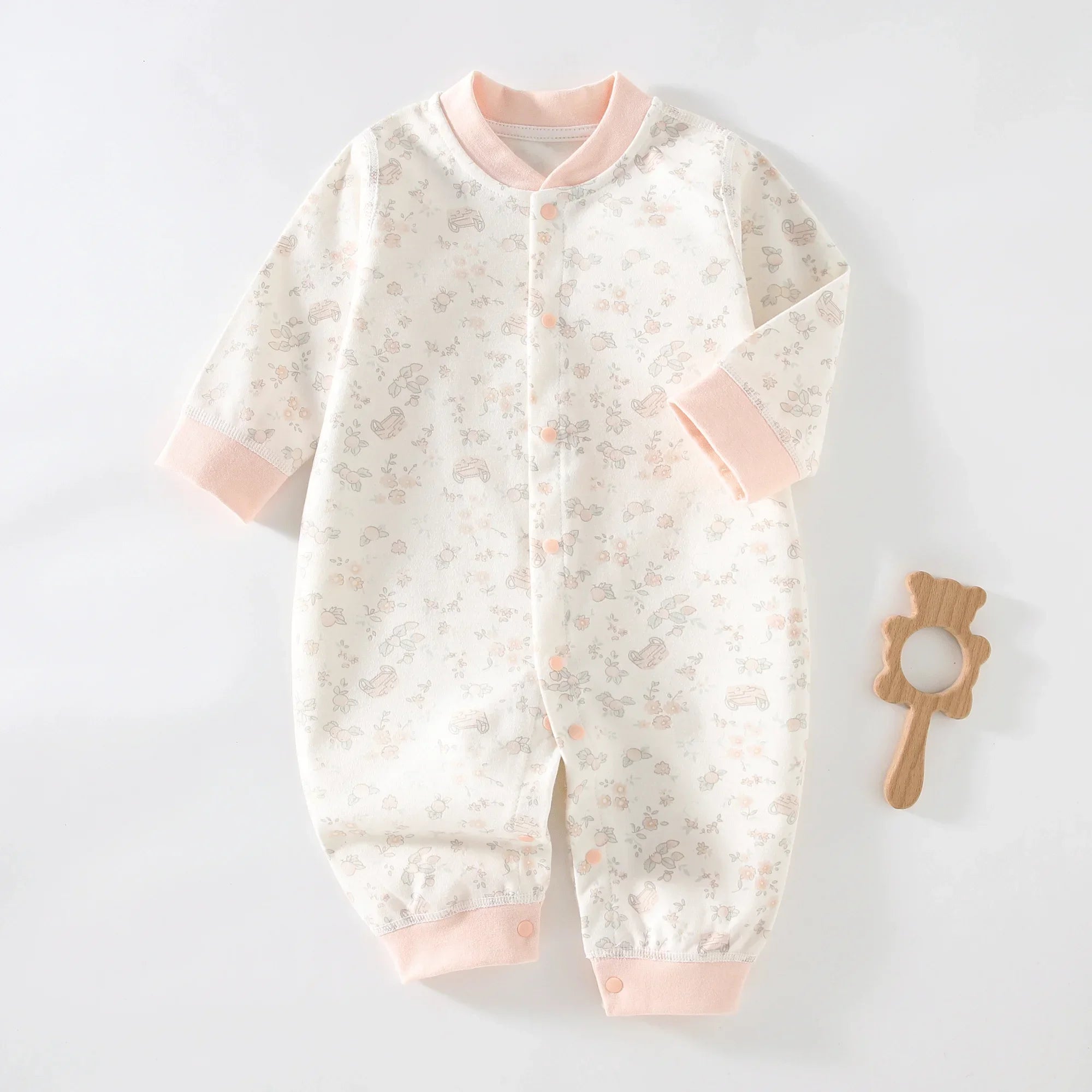 Baby Cotton V-Neck Romper