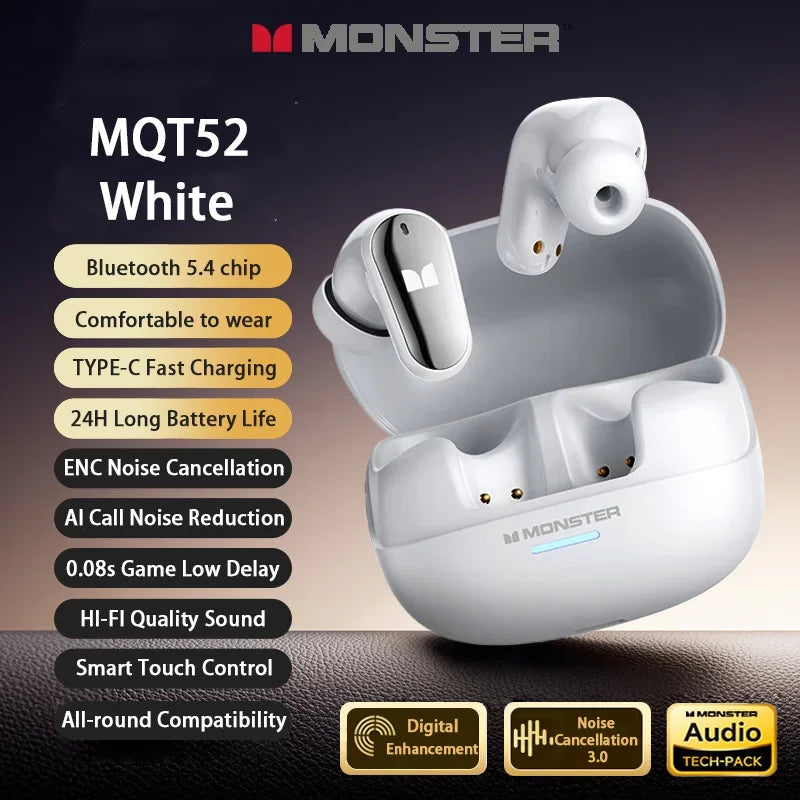 MONSTER MQT52 TWS In-Ear Bluetooth Earphones