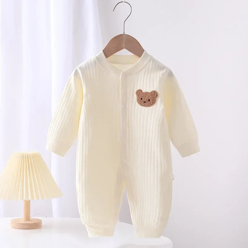 Baby Cotton V-Neck Romper