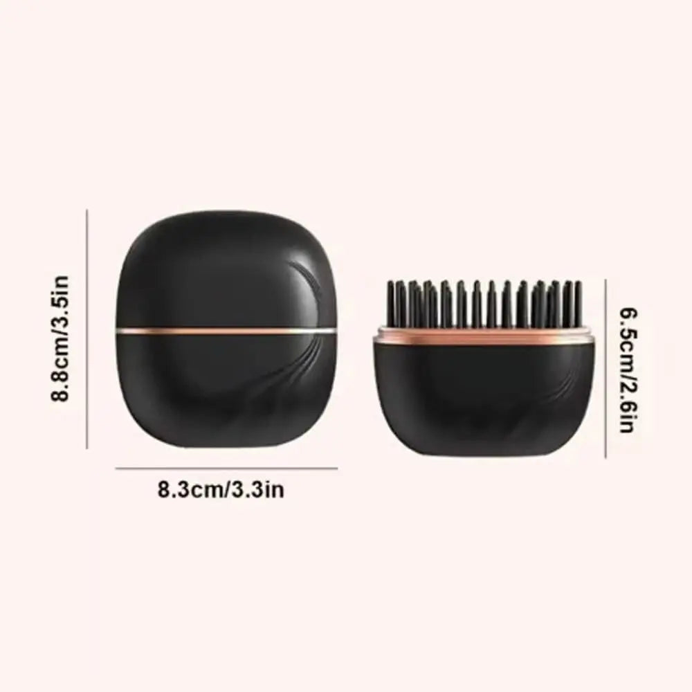 Electric Hair Straightener Brush – Cordless & Portable