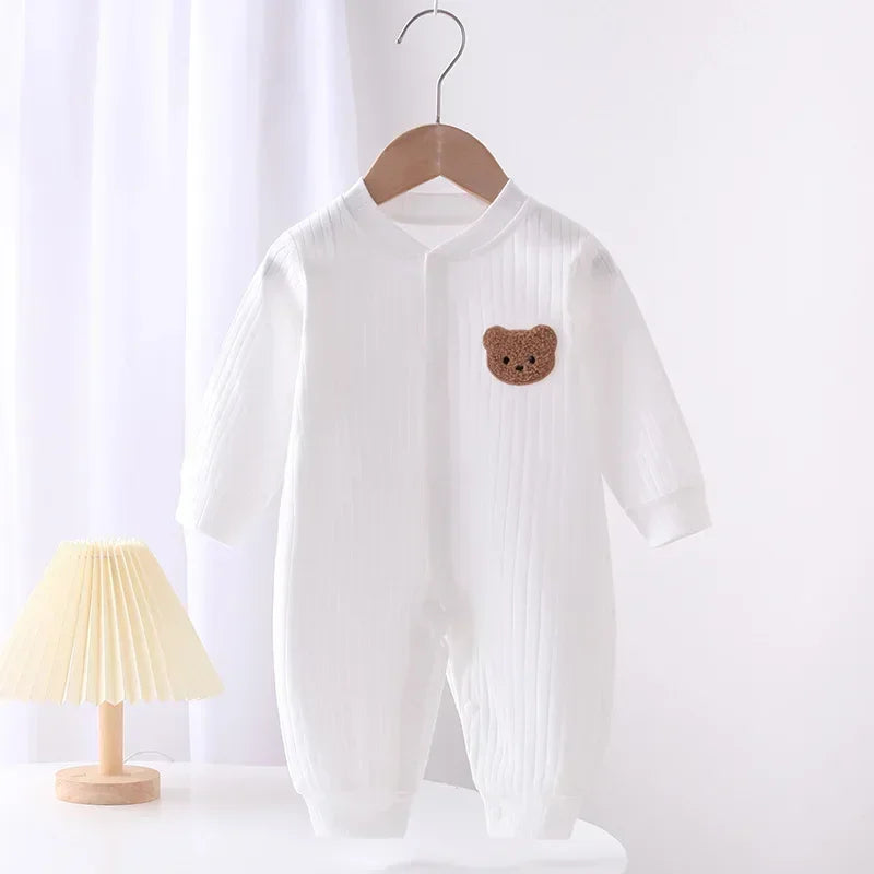 Baby Cotton V-Neck Romper