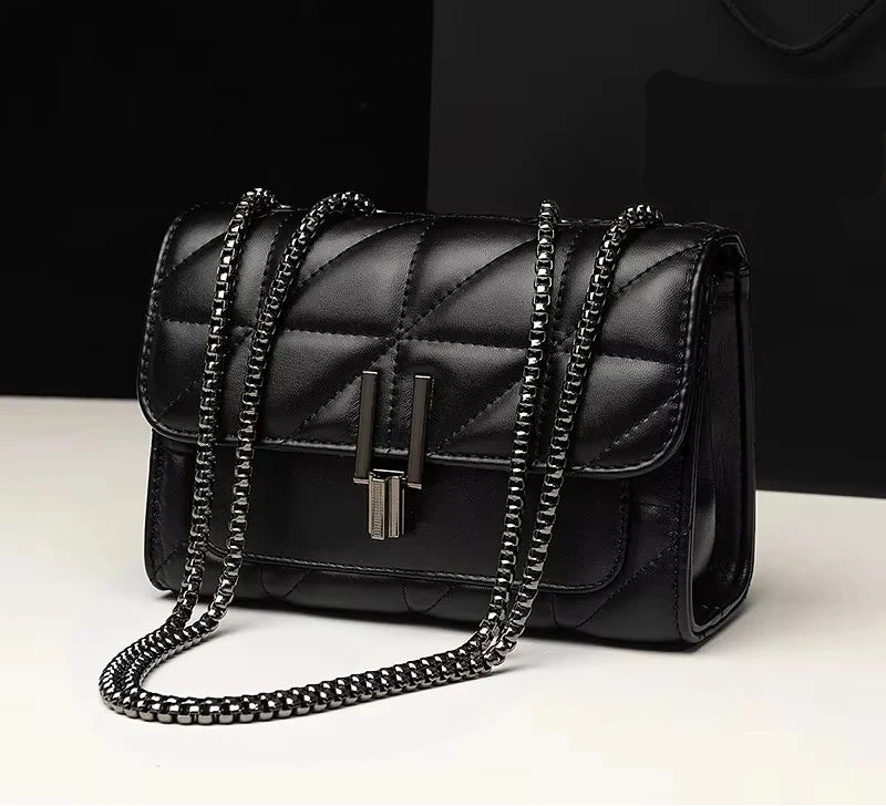 Lingge Chain Tote Shoulder & Crossbody Bag