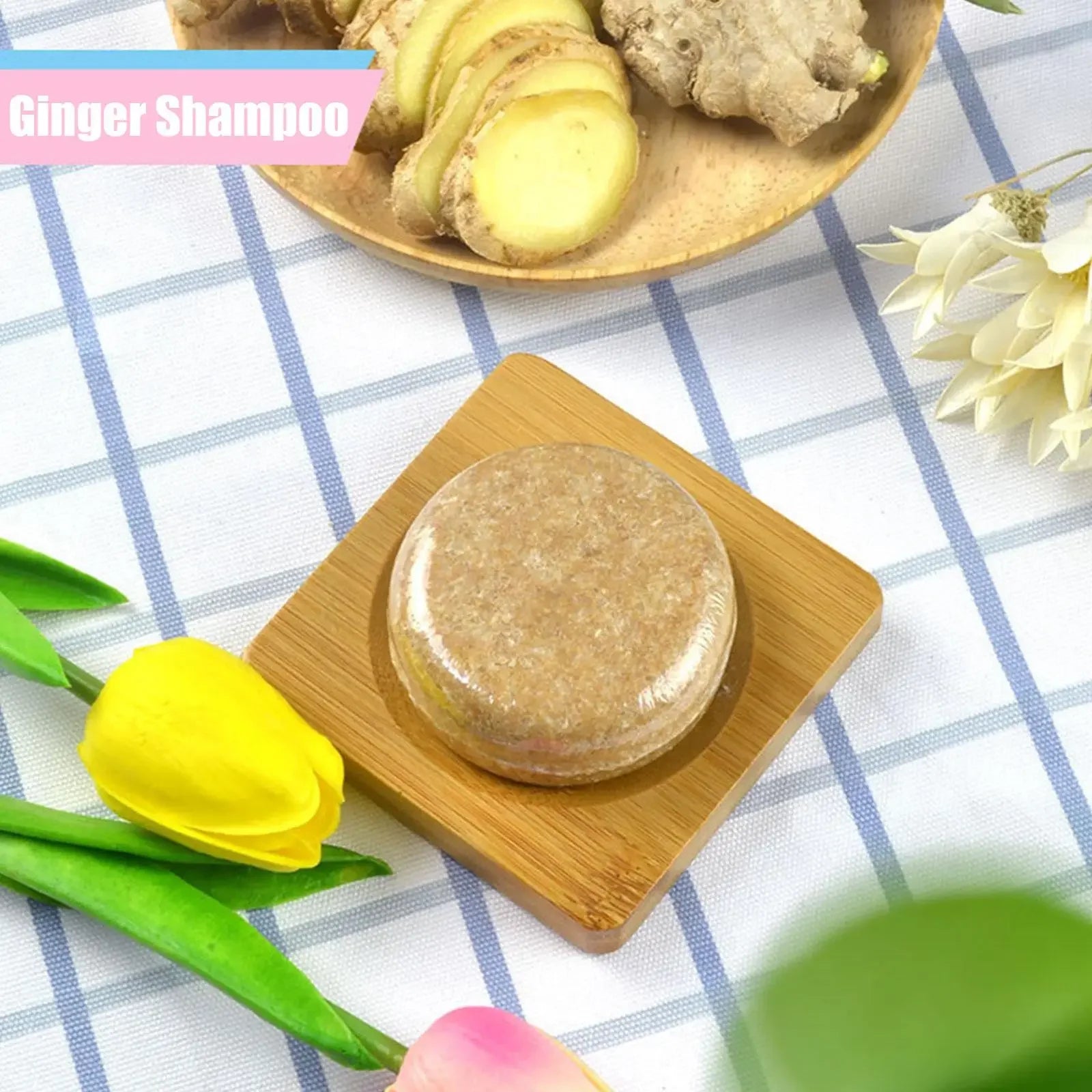Ginger Polygonum Shampoo Soap Bar