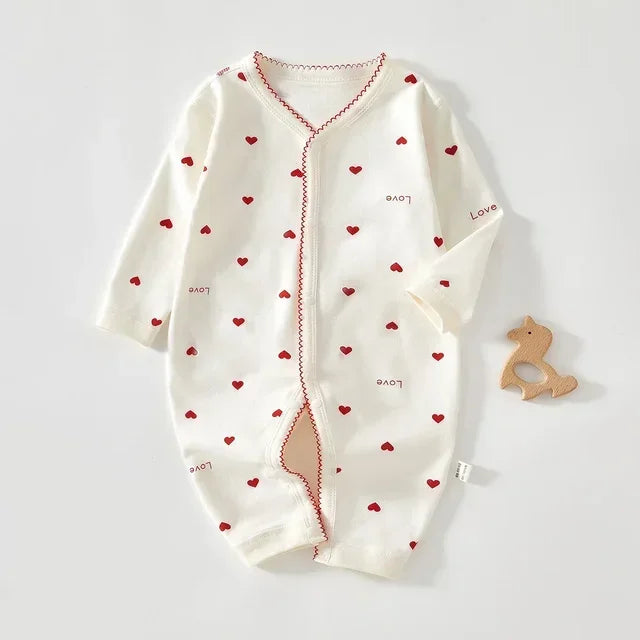 Baby Cotton V-Neck Romper