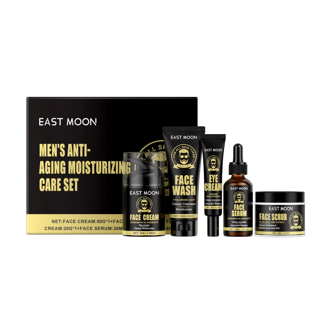 East Moon Men Facial Firming Skincare Set – Hydrate, Lift & Smooth