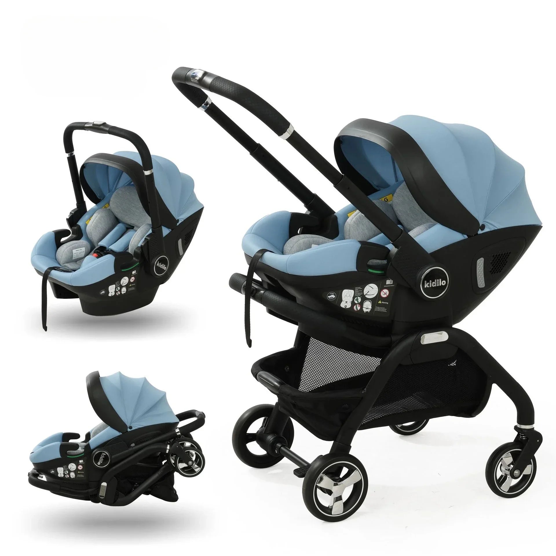 4-in-1 Foldable Baby Stroller &amp; Travel Cart