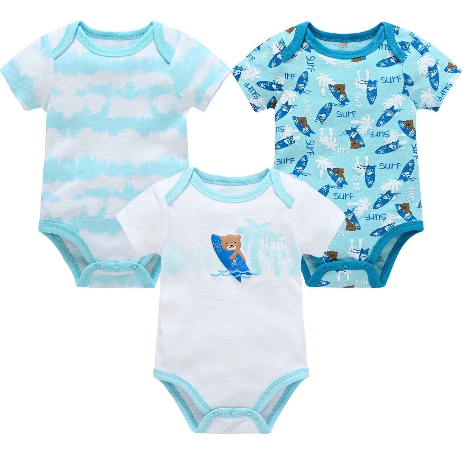 KAVKAS 3-Piece Baby Boy Summer Set