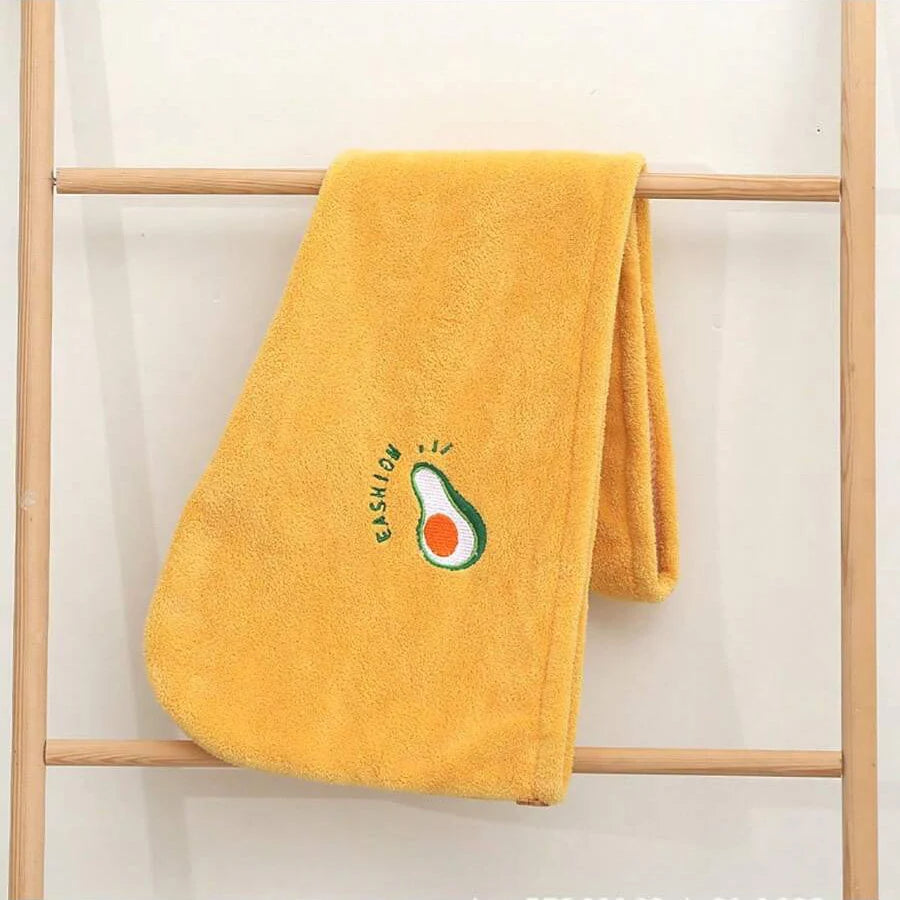 1Pc Embroidery Style Hair Drying Cap