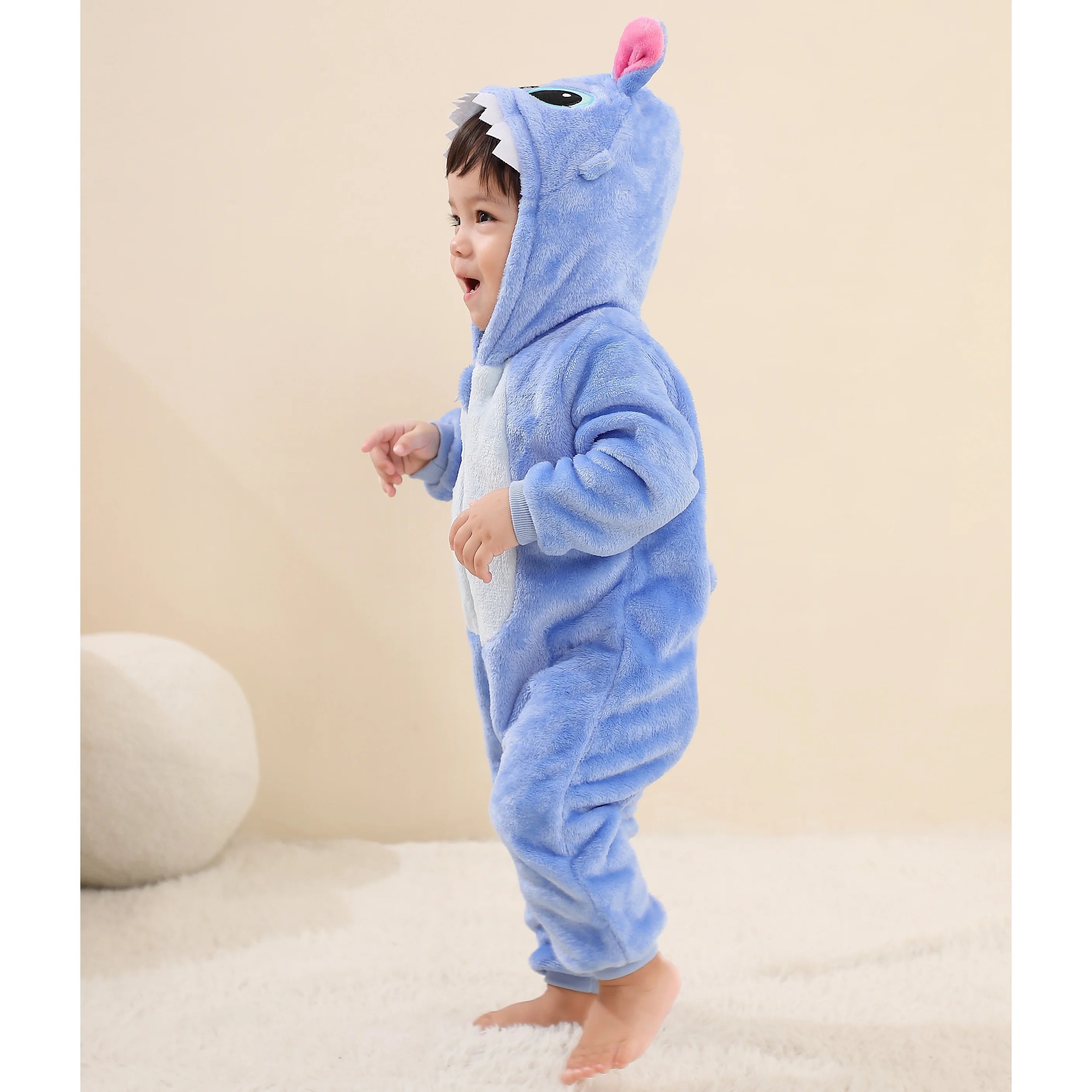 Baby Hooded Cashmere Romper