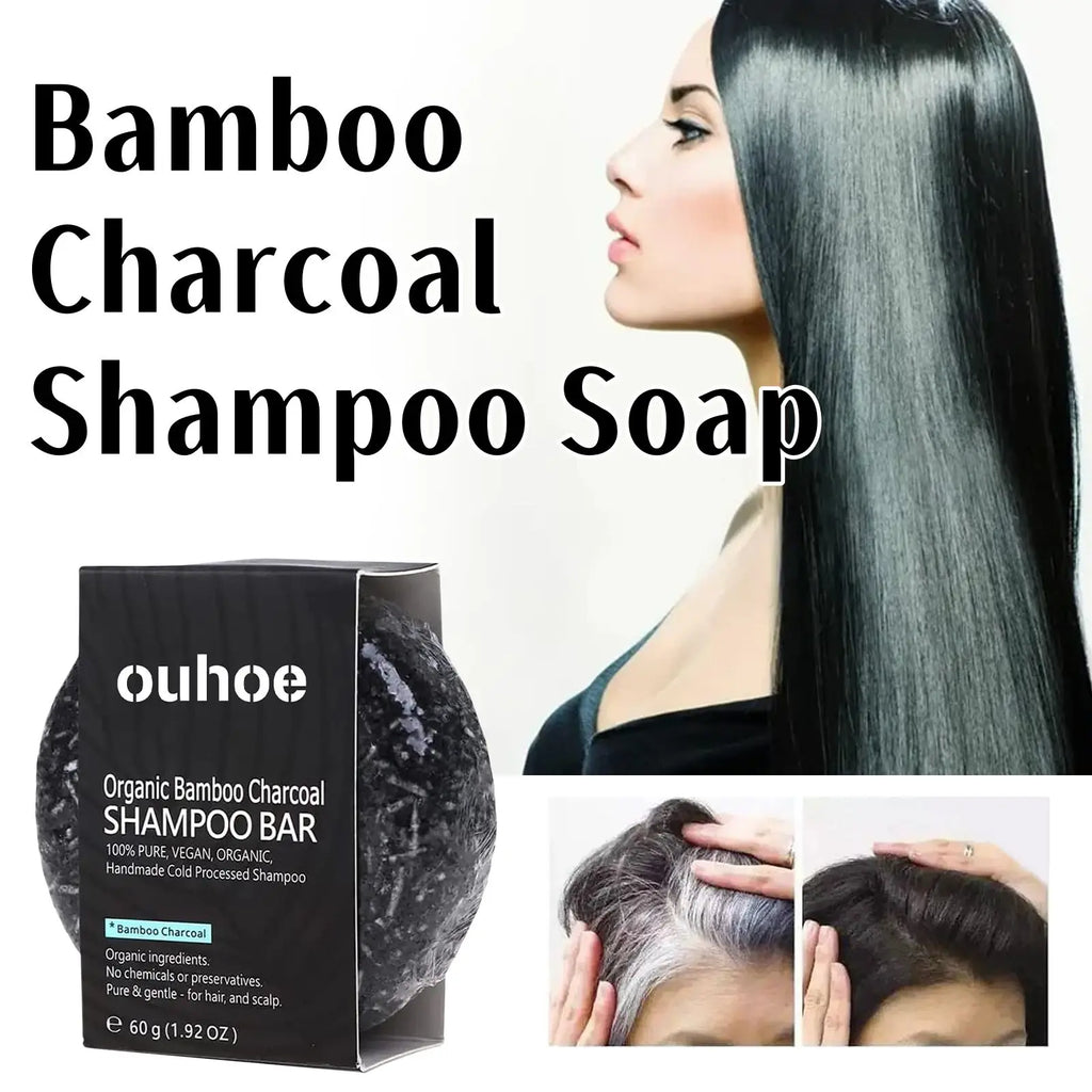 Ouhoe Bamboo Charcoal Shampoo Soap