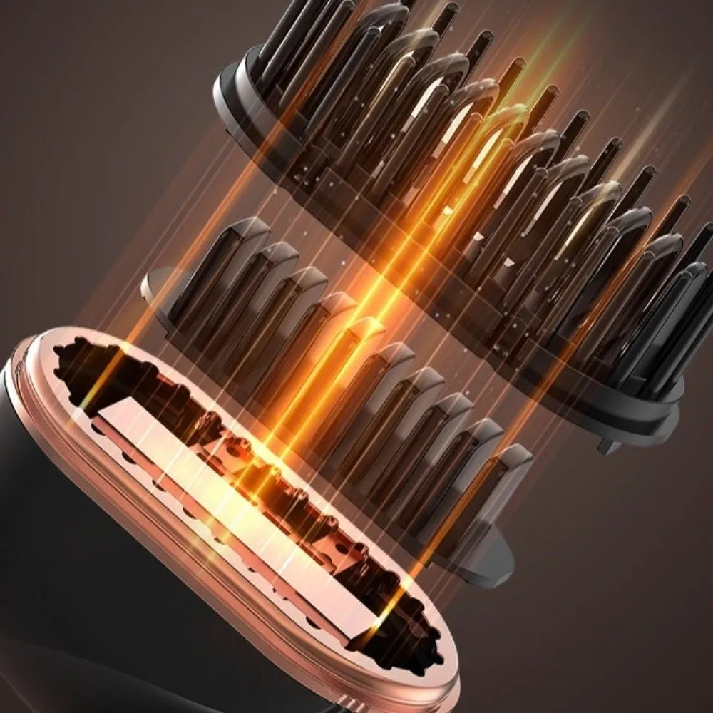 Electric Hair Straightener Brush – Cordless & Portable
