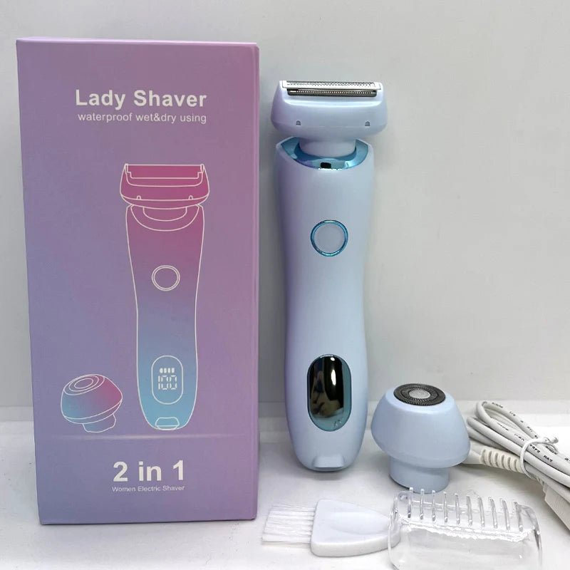 MLG 2-in-1 Electric Epilator & Body Trimmer for Women