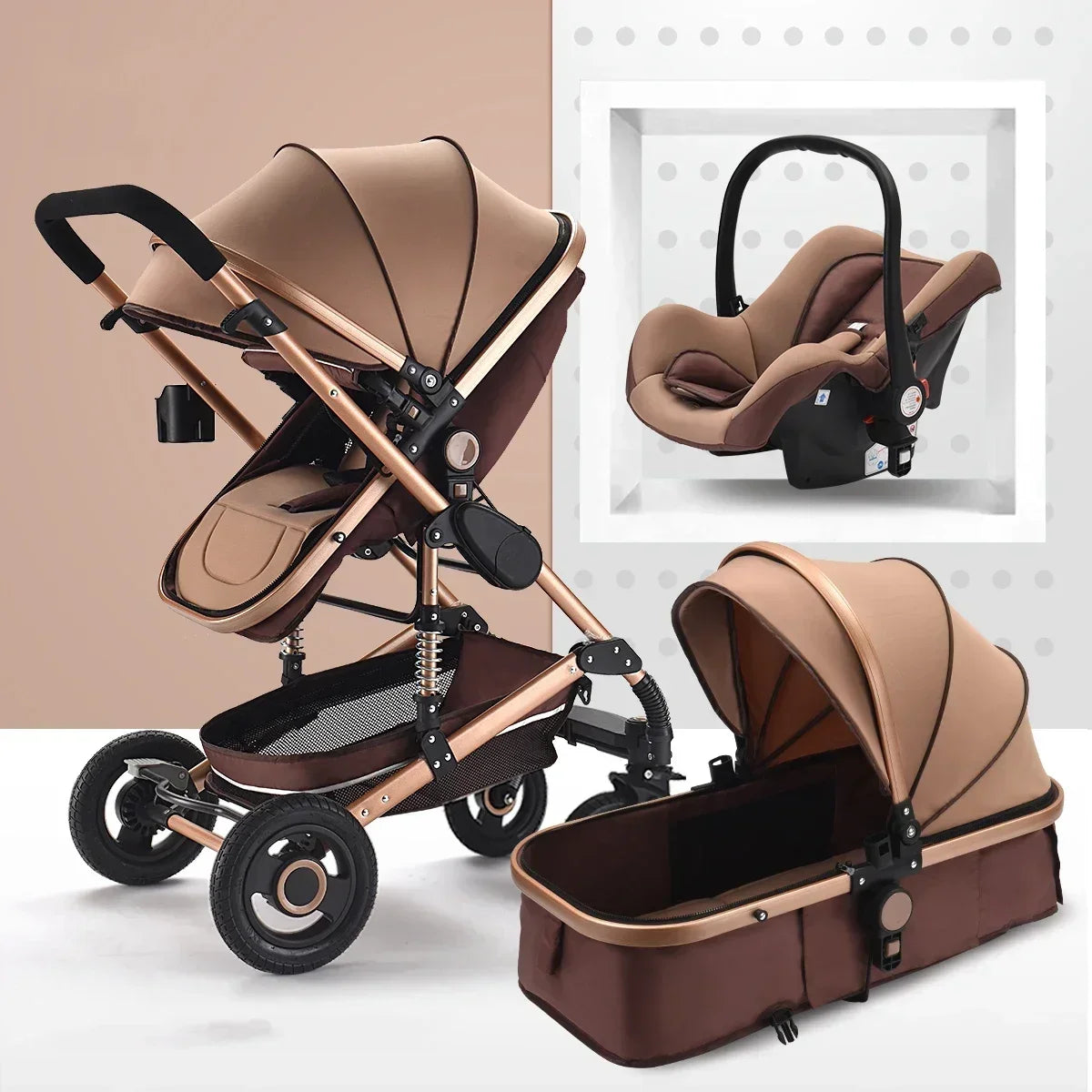3-in-1 Foldable Baby Stroller / Pushchai